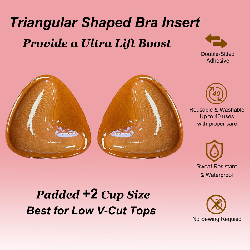 Push Up Bra Silicone - Kave 1/2 คู่ Double Sided Sticky