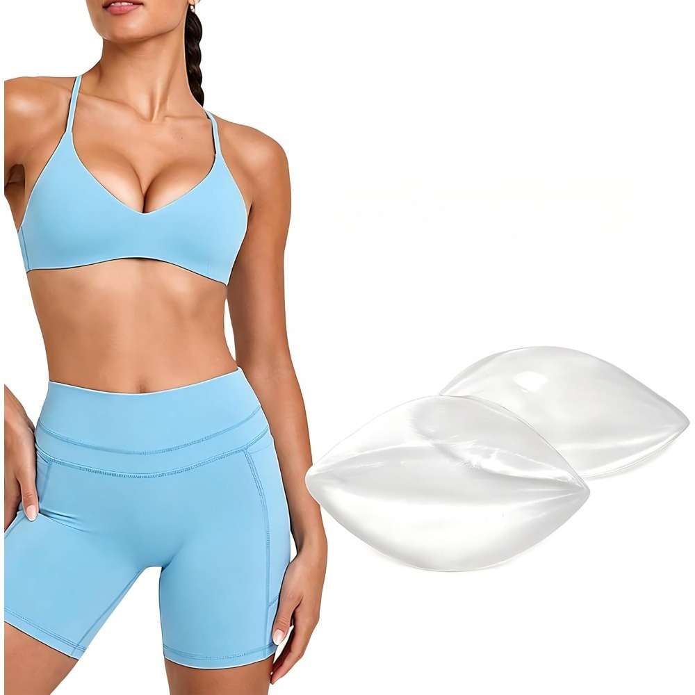 Push Up Bra Silicone - แผ่นซิลิโคนเสริมหน้าอกแบบติดกาว - แผ่นเสริมทรงแบบถอดได้เพื่อเพิ่มความกระชับและทรงสวย | เนื้อไก่ชิ้นสำหรับชุดบราและบิกินี่