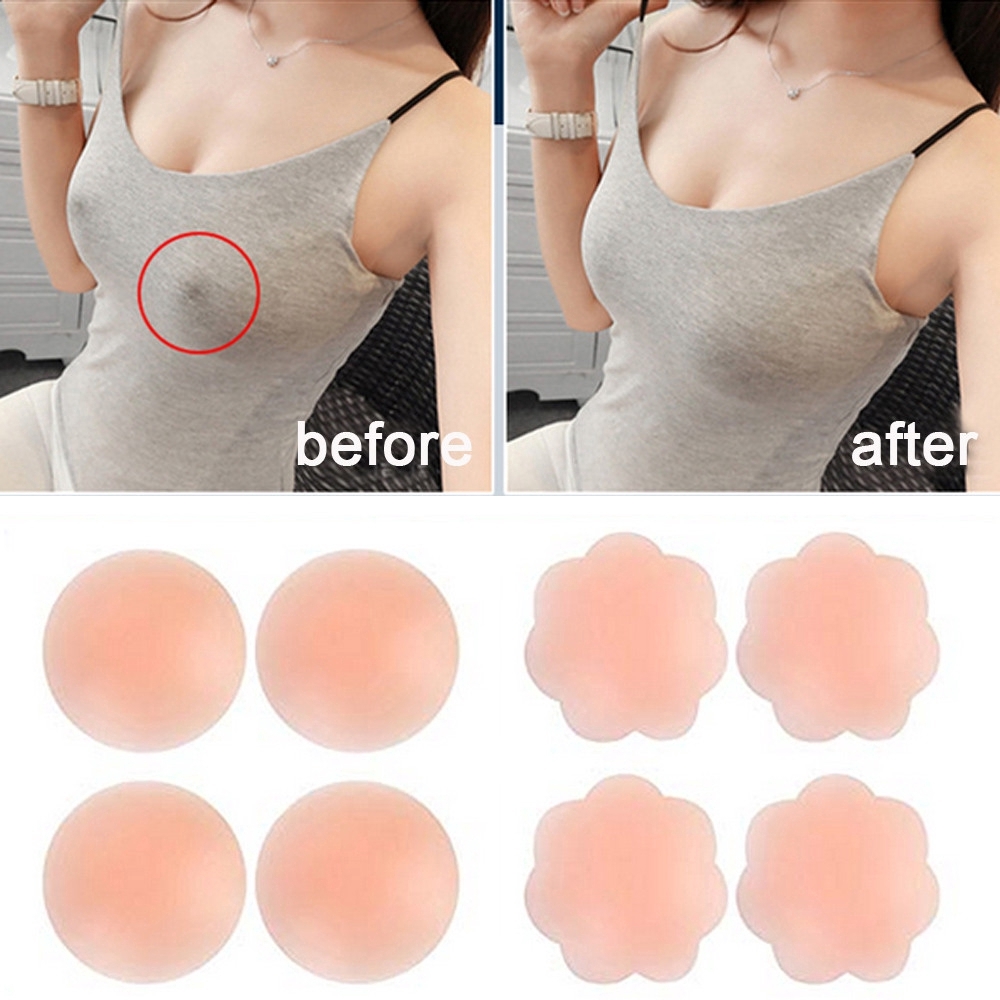 แผ่นปิดจุกนมซิลิโคนแบบแปะ 6/12 - Push Up Bra Silicone บทวิจารณ์และราคา