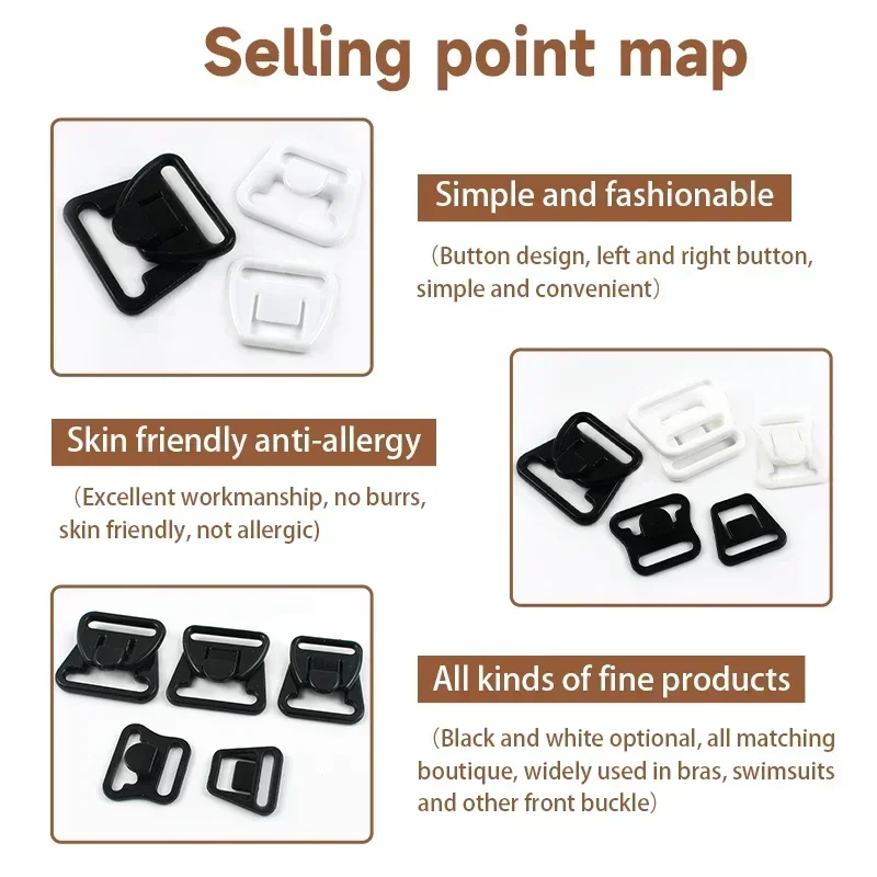 100 ชุด หัวเข็มขัดพลาสติกสำหรั - Nursing Bra Clip บทวิจารณ์และราคา
