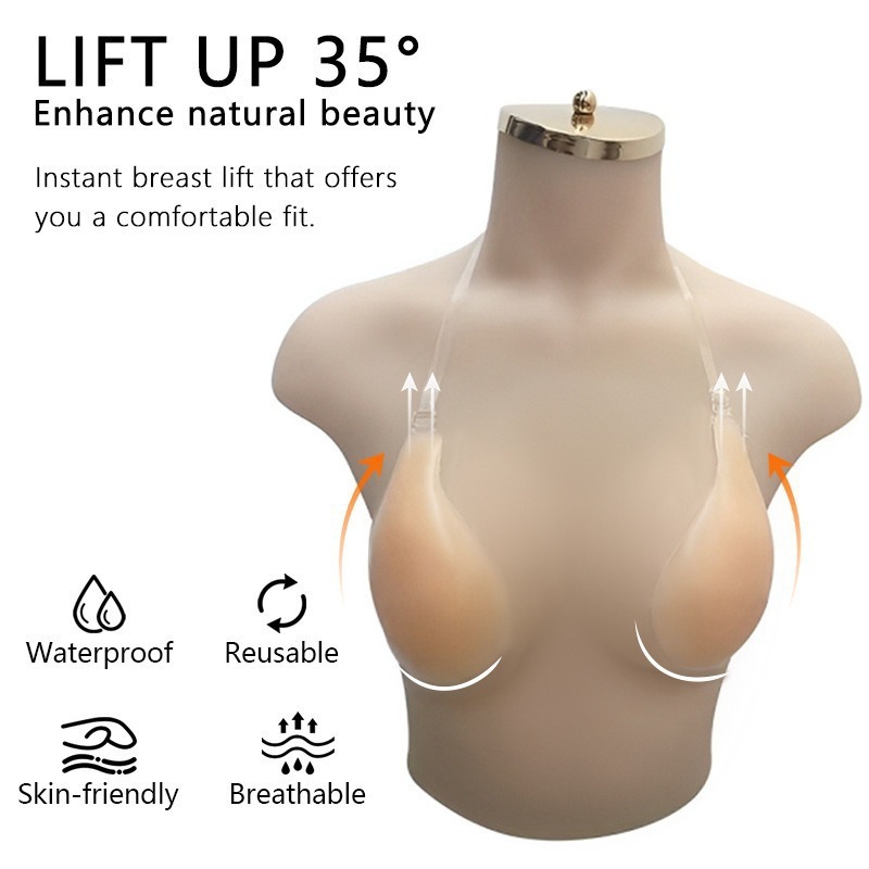บราซิลิโคนแบบใสสำหรับฤดูร้อน 1 - Push Up Bra Silicone บทวิจารณ์และราคา