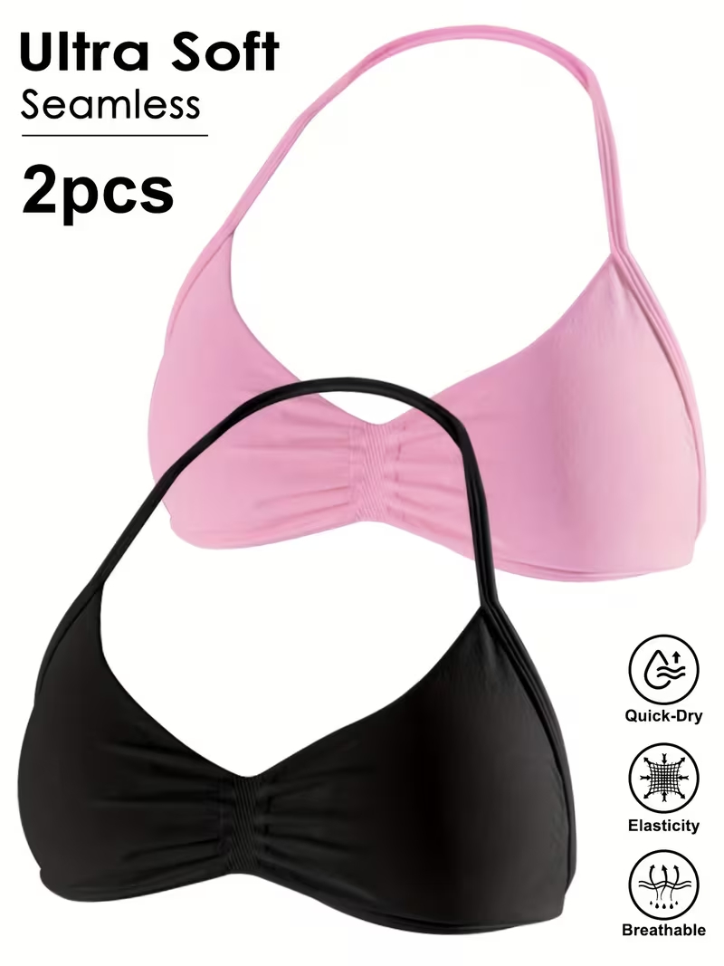 เสื้อครอปออกกำลังกายแบบไร้ตะเข - Plunge Bra Push Up บทวิจารณ์และราคา
